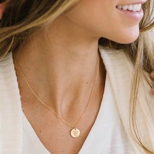 January Carnation Birth Flower Minimalist Necklace